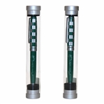 Two (2) Masters Tournament Green & Silver Ballpoint Pens in Original Packaging