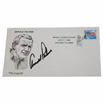 Arnold Palmer Signed 1989 Arnold Palmer Station The Legend Cachet - Black JSA ALOA