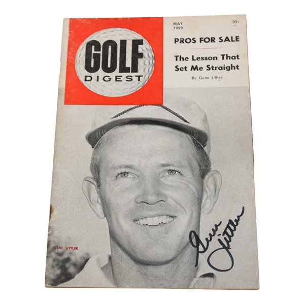 Gene Littler Signed May 1959 Golf Digest Magazine - May JSA ALOA