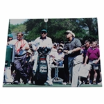 Jack Nicklaus & Fuzzy Zoeller Signed Augusta Tee Shot 11x14 Photo JSA ALOA