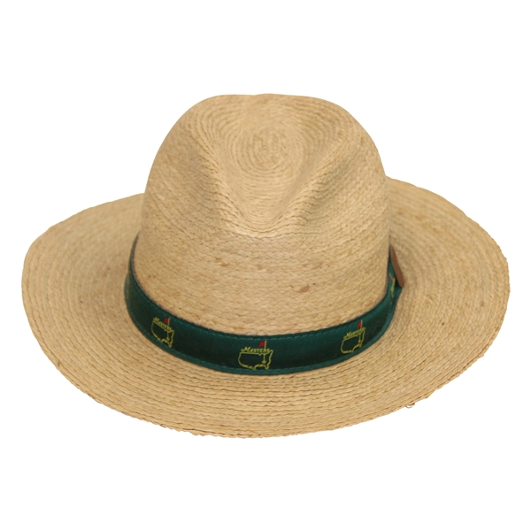 Masters Tournament Made in USA Straw Hat with Pine Green Band - L/XL