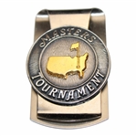 Masters Tournament Undated Silver Tone Money Clip w/Gold Tone Logo