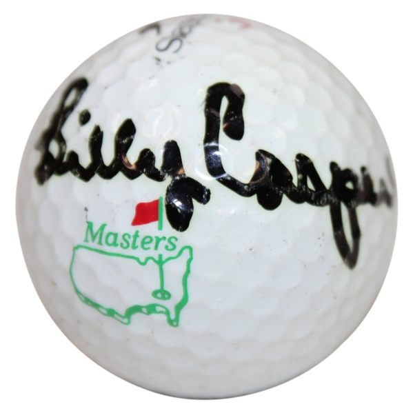 Billy Casper Signed Slazenger Masters Logo 3 Golf Ball JSA ALOA