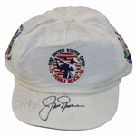 Jack Nicklaus & Tom Watson Signed 1992 Pebble Beach US Open Hat JSA ALOA