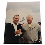 Arnold Palmer & Jack Nicklaus Signed Candid 11x14 Photo JSA ALOA 