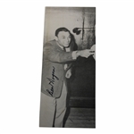 Ben Hogan Signed Pointing B&W Photo JSA ALOA