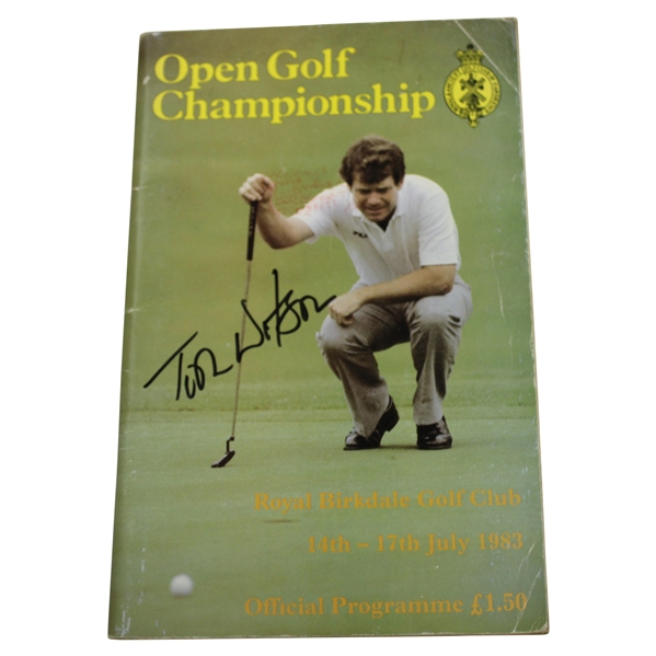 Tom Watson Signed 1983 Open Championship at Royal Birkdale Program JSA ALOA