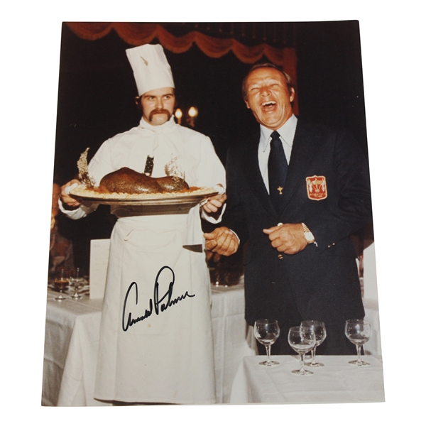 Arnold Palmer Signed Ryder Cup 11x14 Oversize Photo with Chef JSA ALOA