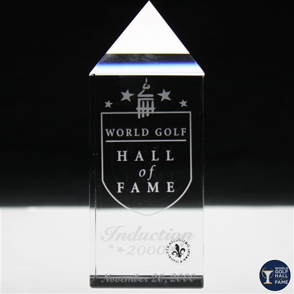 2000 World Golf Hall of Fame Induction Strassbourg Cut Crystal in Box