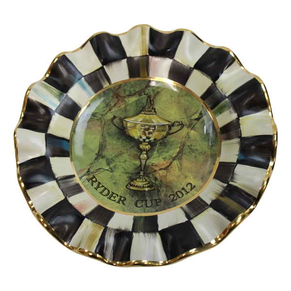 2012 Ryder Cup at Celtic Manor Mackenzie Childs Plate Gifted From The Pga Of America 