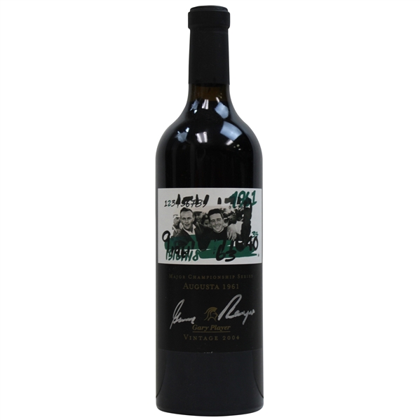 Gary Player Signed Augusta 1961 Ltd Ed Major Champ Series 2004 Wine Bottle JSA ALOA