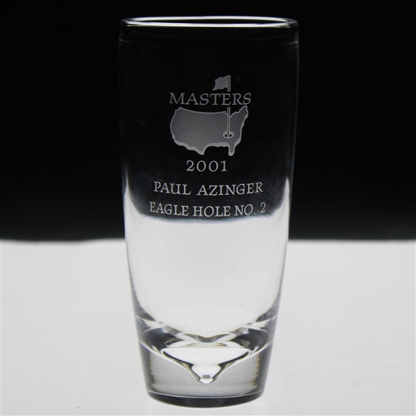 Paul Azingers 2001 Masters Tournament Hole No. 2 Steuben Crystal Eagle Glass