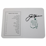 Jack Nicklaus Signed Augusta National Golf Club Scorecard JSA ALOA