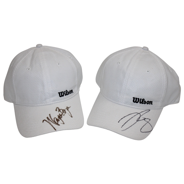 Venus Williams & Father of Bryans Brothers Signed Wilson White Hats JSA ALOA