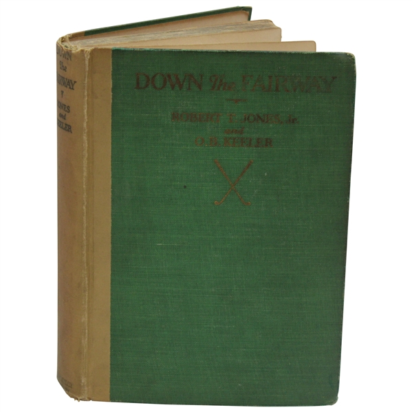 1927 First Edition Down The Fairway Book by Bobby Jones