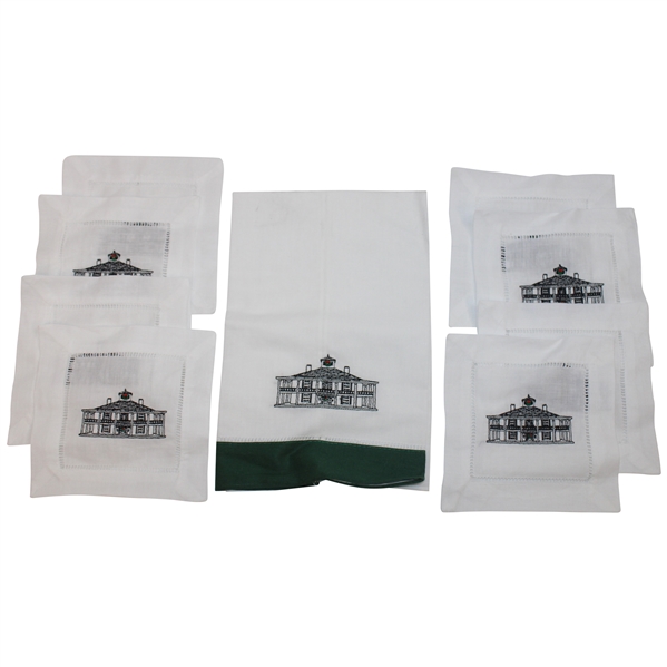 Augusta National Guest Towel & Linen Cocktail Napkins Clubhouse (8)