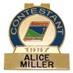 1997 Nabisco Dinah Shore Contestant Badge/Clip - Alice Miller