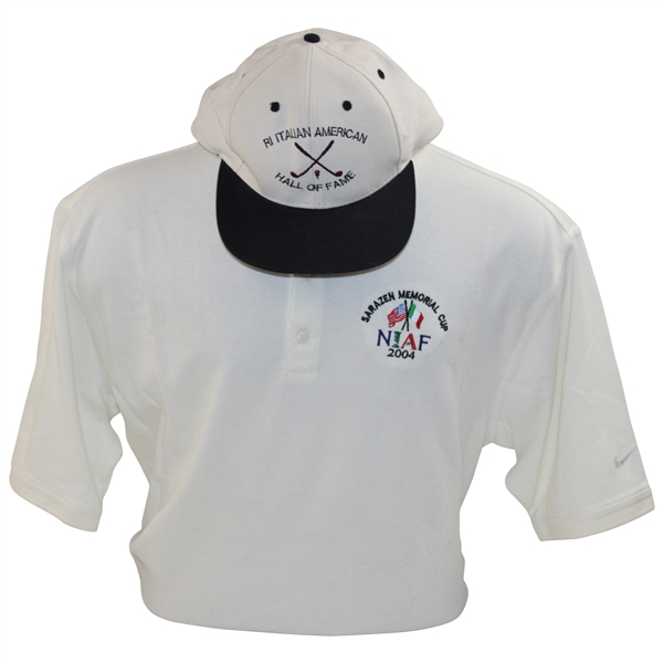 Gene Sarazen Memorial Cup 2004 Shirt & RI Italian American Hall of Fame Hat