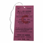 1980 US Open at Baltusrol 3rd Tournament Day Grounds Ticket #6469 - Jack Nicklaus Win