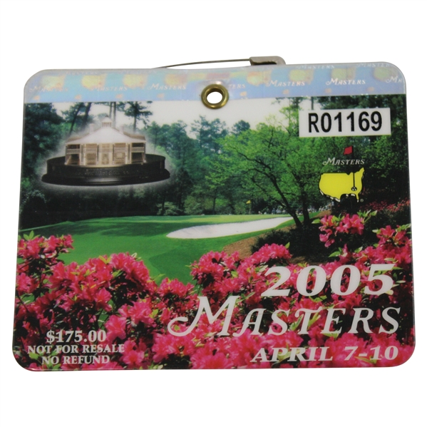 2005 Masters Tournament SERIES Badge #R01169 - Tiger Woods Winner