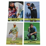 (4) Masters Champions Woosnam, Fuzzy, Stadler & Crenshaw Signed Golf Cards w/ JSA ALOA