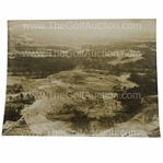 1930s Augusta National GC Original Aerial Photo of 13th & 14th Fairways Under Construction - Miller Collection