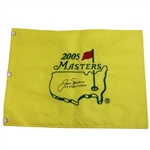 Jack Nicklaus Signed 2005 Masters Embroidered Flag w/Years Won JSA ALOA