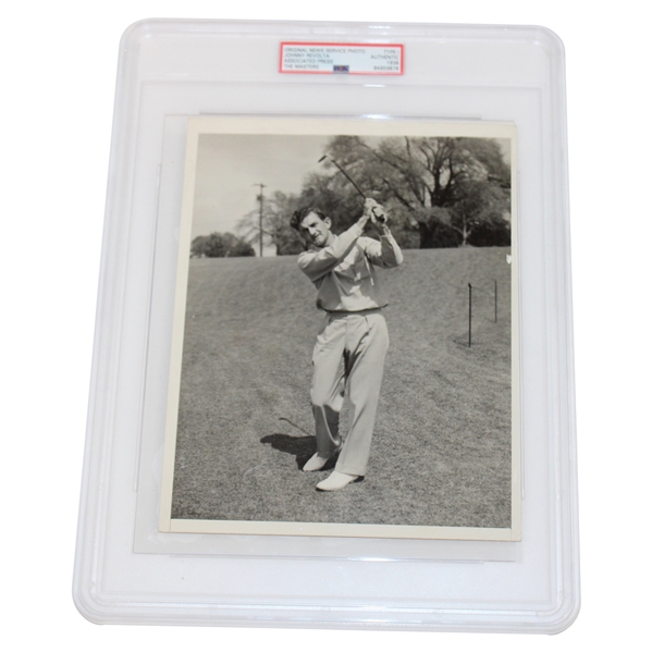 1936 Original Johnny Revolta at The Masters Type I Photo - PSA AUTHENTIC