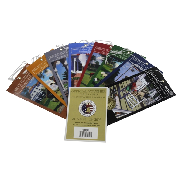 2005 US Open at Pinehurst Resort Complete Ticket Set with Voucher - Michael Campbell Winner