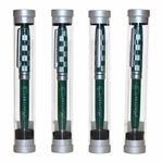 Four (4) Masters Tournament Green & Silver Ballpoint Pens in Original Packaging