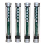 Four (4) Masters Tournament Green & Silver Ballpoint Pens in Original Packaging