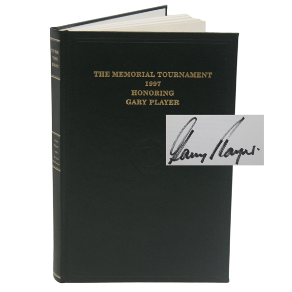 Gary Player Signed 1997 Memorial Ltd Ed To Be The Best Reflections Of A Champion JSA ALOA