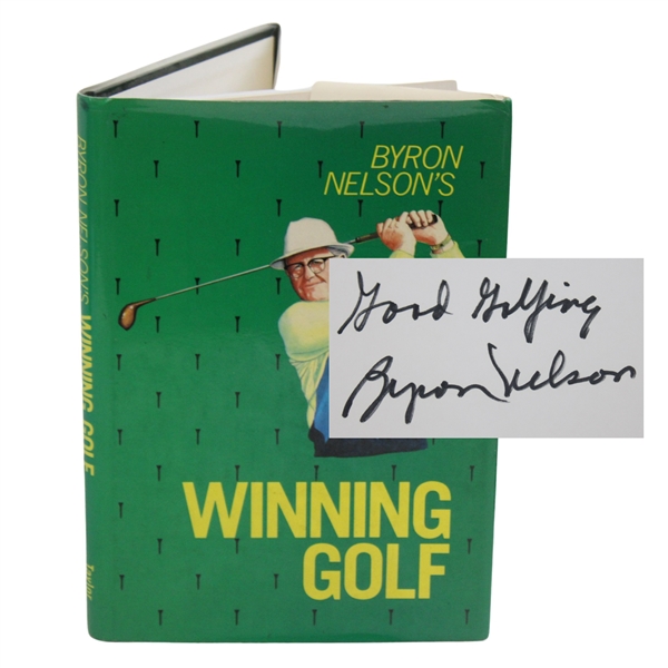 Byron Nelson Signed 1988 Byron Nelsons Winning Golf Book JSA ALOA