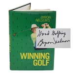 Byron Nelson Signed 1988 Byron Nelsons Winning Golf Book JSA ALOA