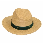 Masters Tournament Made in USA Straw Hat with Pine Green Band - L/XL