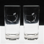 Two (2) Classic Masters Logo Drinking Glasses