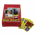 1981 Donruss Golf Card Box with Several Opened Wrappers - Empty