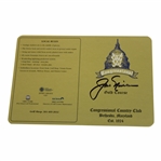 Jack Nicklaus Signed Congressional Country Club Gold Course Official Scorecard JSA ALOA