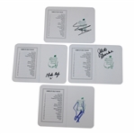 Coody, Burke, Zoeller & Kim Signed Augusta National GC Scorecards JSA ALOA