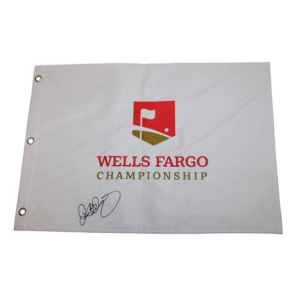 Rory McIlroy Signed Wells Fargo Championship Embroidered Flag JSA ALOA