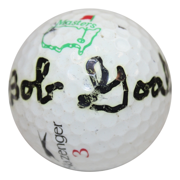 Bob Goalby Signed Slazenger Masters Logo 3 Golf Ball JSA ALOA