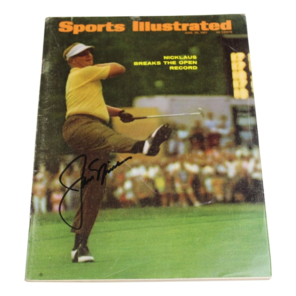 Jack Nicklaus Signed 1967 Sports Illustrated Magazine - June JSA ALOA