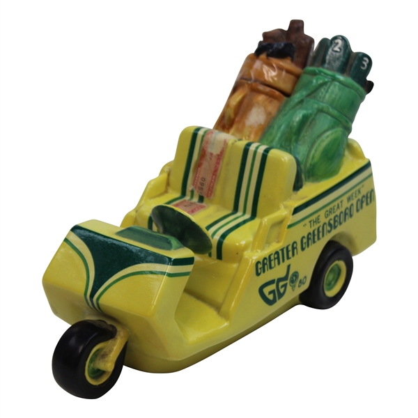 1980 Greater Greensboro Open Commemorative Golf Cart Whiskey Decanter