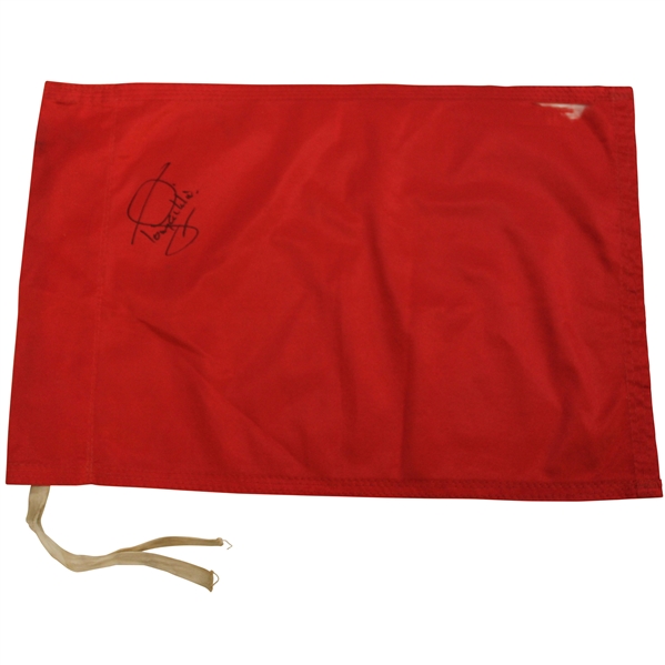 Tony Jacklin Signed Royal Lytham & St.Annes Red Flag JSA ALOA