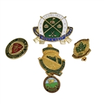 Five (5) Canadian Golf Club & Assoc. Pins/Badges Quebec, Westmount, Ottawa, Seniors, Burlington