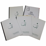 Four (4) Augusta National GC General Info Booklets with 2002 Masters Emergency Manual