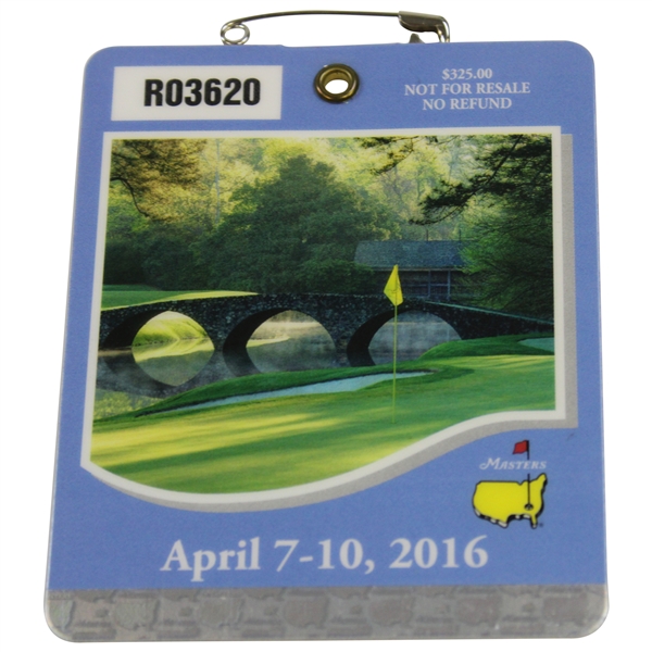 2016 Masters Tournament SERIES Badge - Danny Willett Winner