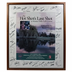 2000 Hot Shots Last Shot Poster Signed by Many - Framed JSA ALOA