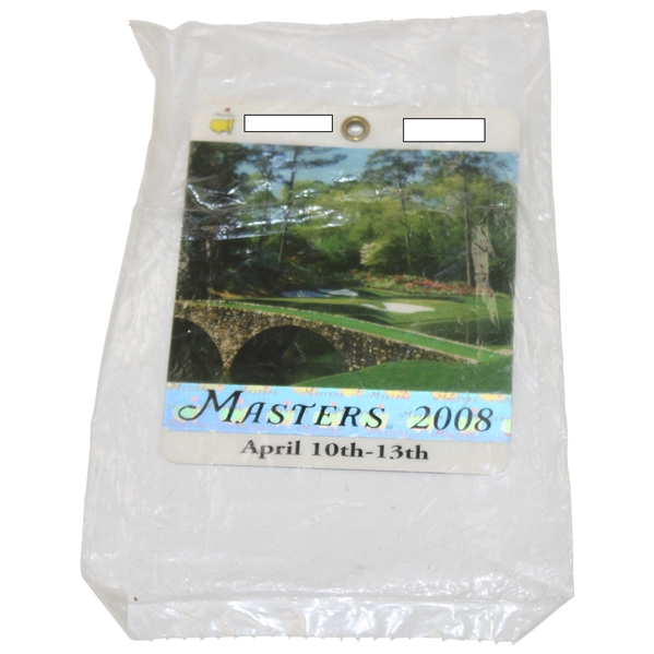 2008 Masters Tournament SERIES Badge in Unopened Package - Trevor Immelman Winner