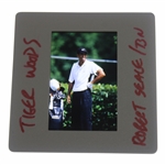 Tiger Woods Color Photo Negative - Handwritten Tiger Woods Robert Seale/Bn